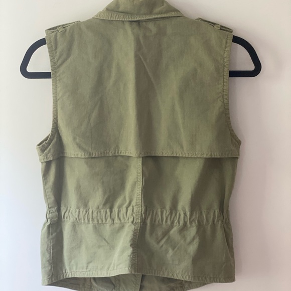 Madewell Safari Vest Olive Green XS - Picture 3 of 6